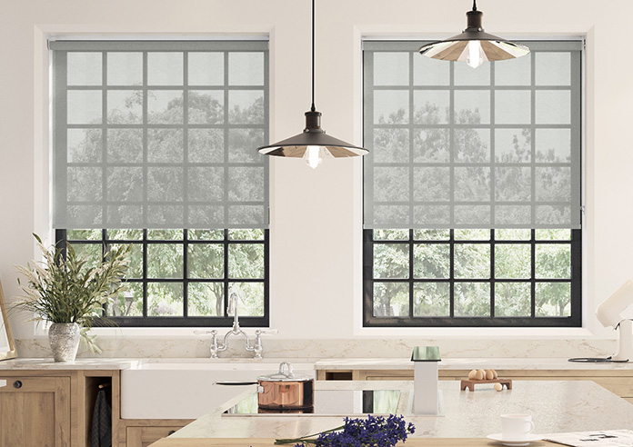 Illusion, Grey - Twist&Fit Roller Blind - Image 3